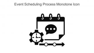 Event Scheduling Process Monotone Icon In Powerpoint Pptx Png And Editable Eps Format
