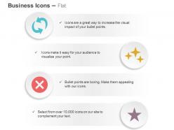 Exchange stop glitter star ppt icons graphics