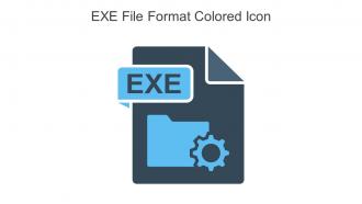 Exe File Format Colored Icon In Powerpoint Pptx Png And Editable Eps Format