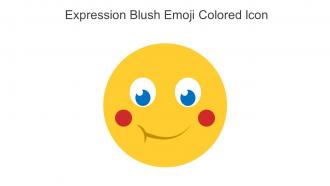 Expression Blush Emoji Colored Icon In Powerpoint Pptx Png And Editable Eps Format
