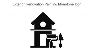 Exterior Renovation Painting Monotone Icon In Powerpoint Pptx Png And Editable Eps Format