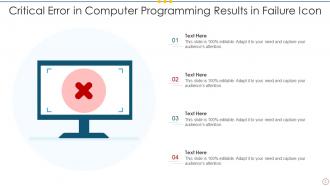 Failure Icon Powerpoint Ppt Template Bundles