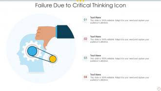 Failure Icon Powerpoint Ppt Template Bundles
