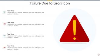 Failure Icon Powerpoint Ppt Template Bundles