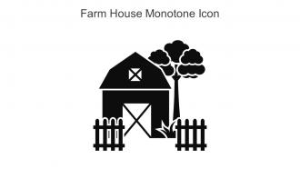 Farm House Monotone Icon In Powerpoint Pptx Png And Editable Eps Format