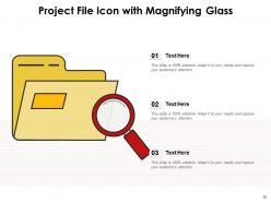 File Icon Security Password Protection Storage Penetration Magnifying Glass