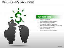 Financial crisis icons powerpoint presentation slides