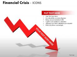 Financial crisis icons powerpoint presentation slides