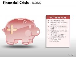 Financial crisis icons powerpoint presentation slides