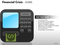 Financial crisis icons powerpoint presentation slides