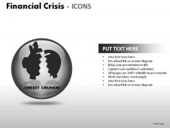 Financial crisis icons powerpoint presentation slides