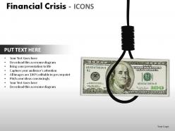 Financial crisis icons powerpoint presentation slides