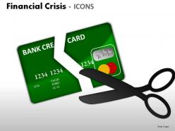 Financial crisis icons powerpoint presentation slides