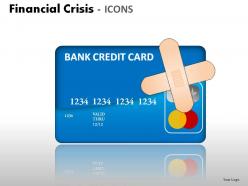 Financial crisis icons powerpoint presentation slides