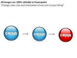 Financial crisis icons powerpoint presentation slides