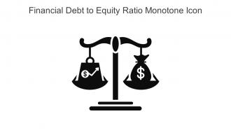 Financial Debt To Equity Ratio Monotone Icon In Powerpoint Pptx Png And Editable Eps Format