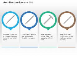 Fine nail thick nail hammer repair service ppt icons graphics