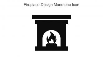 Fireplace Design Monotone Icon In Powerpoint Pptx Png And Editable Eps Format