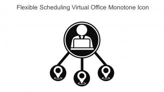 Flexible Scheduling Virtual Office Monotone Icon In Powerpoint Pptx Png And Editable Eps Format