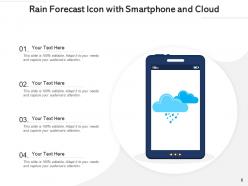 Forecast Icon Business Meteorology Smartphone Revenue Strategy
