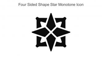 Four Sided Shape Star Monotone Icon In Powerpoint Pptx Png And Editable Eps Format