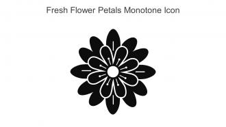 Fresh Flower Petals Monotone Icon In Powerpoint Pptx Png And Editable Eps Format