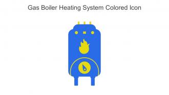 Gas Boiler Heating System Colored Icon In Powerpoint Pptx Png And Editable Eps Format