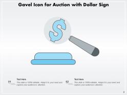 Gavel Icon Business Indicating Review Illustrating Judgement