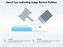 Gavel Icon Business Indicating Review Illustrating Judgement