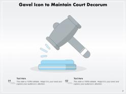 Gavel Icon Business Indicating Review Illustrating Judgement
