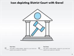 Gavel Icon Business Indicating Review Illustrating Judgement