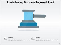 Gavel Icon Business Indicating Review Illustrating Judgement