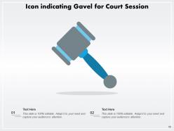 Gavel Icon Business Indicating Review Illustrating Judgement