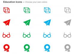 Geometry rest learned knowledge ppt icons graphics