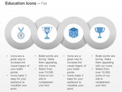 Gg medal trophy dice victory cup ppt icons graphics