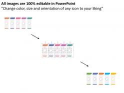 Gj five colored colums with icons flat powerpoint design