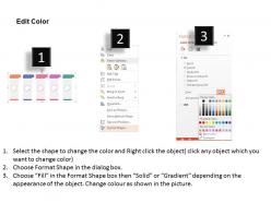 Gj five colored colums with icons flat powerpoint design