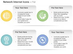 Globe antenna device connectivity ppt icons graphics