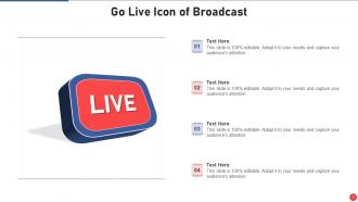 Go Live Icons Powerpoint Ppt Template Bundles