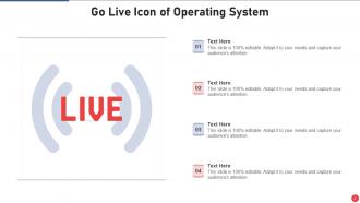 Go Live Icons Powerpoint Ppt Template Bundles