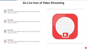 Go Live Icons Powerpoint Ppt Template Bundles