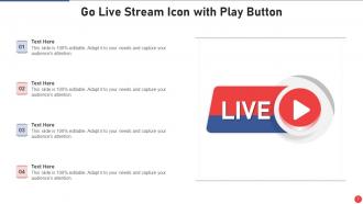 Go Live Icons Powerpoint Ppt Template Bundles