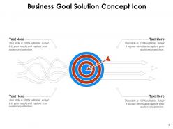Goal icon business solution achievement target objectives