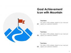 Goal icon business solution achievement target objectives
