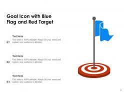 Goal icon business solution achievement target objectives