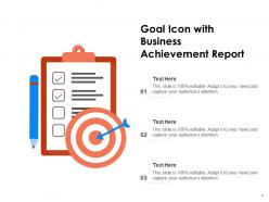 Goal icon business solution achievement target objectives