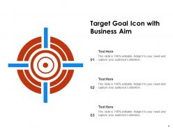 Goal icon business solution achievement target objectives