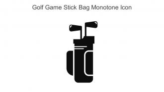 Golf Game Stick Bag Monotone Icon In Powerpoint Pptx Png And Editable Eps Format