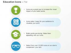 Graduation arithmetic symbols for success ppt icons graphics
