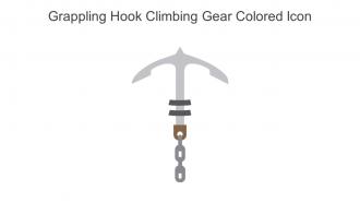 Grappling Hook Climbing Gear Colored Icon In Powerpoint Pptx Png And Editable Eps Format